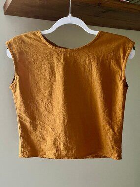 Cotton Flower Clothing Tara Top - Gold | NWOT